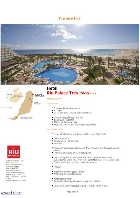 PDF Hotel Riu Palace Tres Islas Joachimgerhard De Fuerteventura