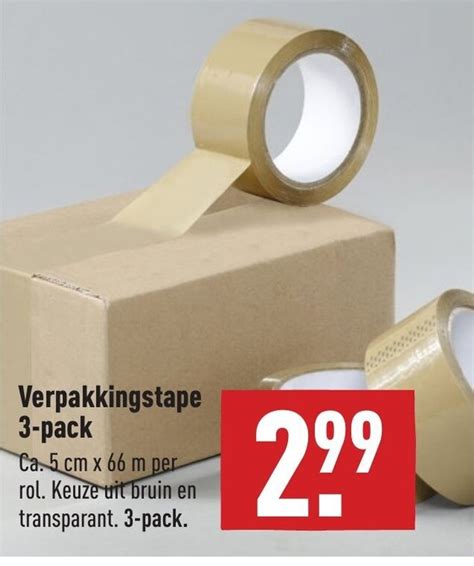 Verpakkingstape Pack Aanbieding Bij Aldi