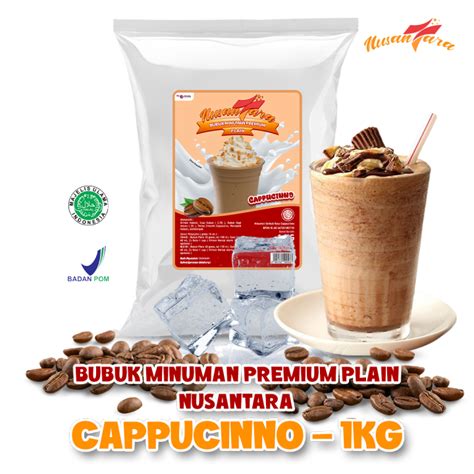 Omura Powder Bubuk Minuman Premium Plain Tanpa Gula Rasa Cappuccino