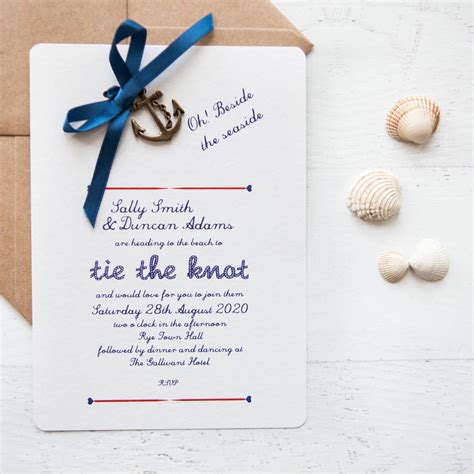 Nautical Diy Wedding Invitation Pack By Wedding In A Teacup