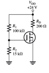 SOLVED Determine ID In MA VGS And VDS For The E MOSFET Circuit In