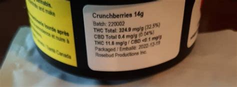 Golden Sprucesweetgrass Cannabis Crunch Berries 325 Thc 51