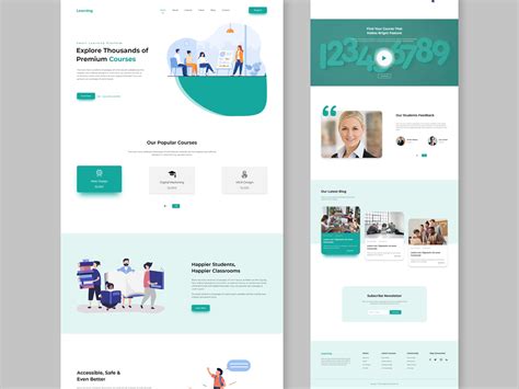 Online Education Website Design Behance