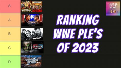 Create A WWE PLE S 2023 Tier List TierMaker