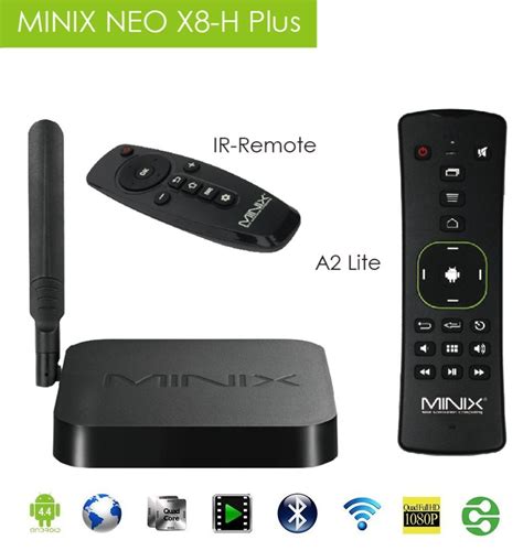 Minix Official Original Minix Neo X8 H Plus Streaming Media Player Smart Tv Box Quad Core Cpu