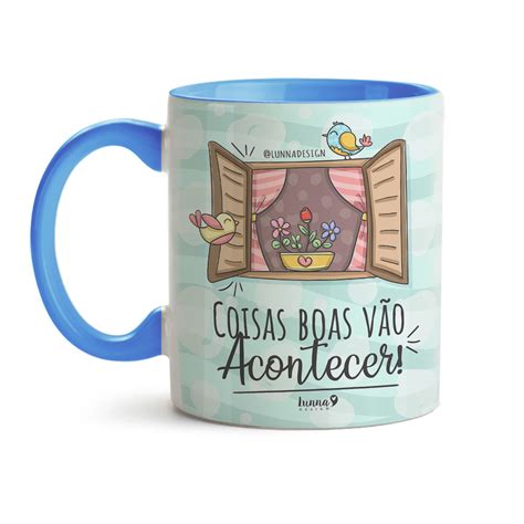 Caneca Coisas Boas vão acontecer Canecas Personalizadas