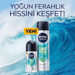 nivea men cool roll  cool kick fresh  ml markafarma