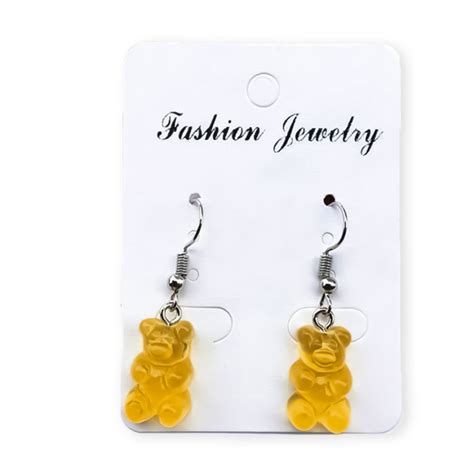 Серьги Желейные мишки желтые (13570) от продавца: Geek store – в ...