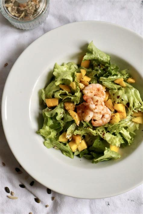 Fresh And Easy Spring Salad With Mango Avocado And Prawns Easy Starters