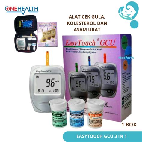 Medfarm Alat Cek Kolesterol In Hemoglobin Dan Gula Gchb Easytouch