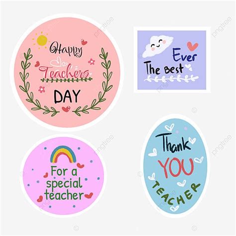 Happy Teachers Day Sticker Set