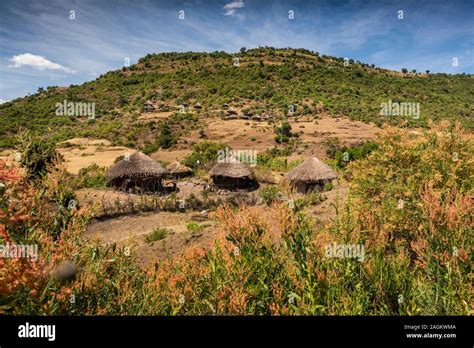 Ethiopia Amhara Region Lalibela Bilbala Traditional Circular