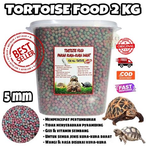 Makanan Kura Kura Darat Sulcata Sulkata Pelet Torto Tortoise Kg