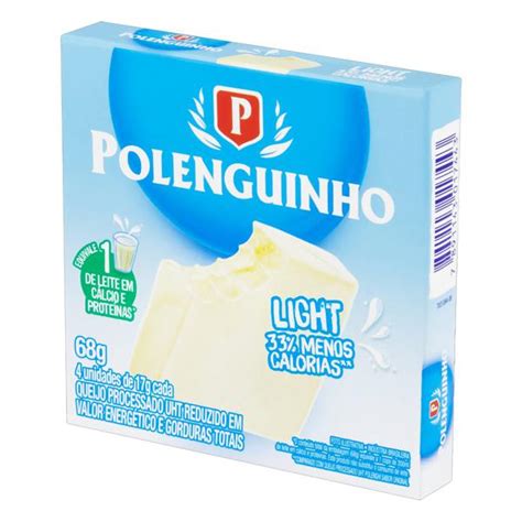 Pack Queijo Processado UHT Light Polenguinho 68g 4 Unidades