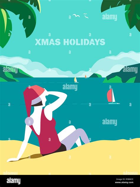 Christmas Vacation Poster Stock Vector Image And Art Alamy