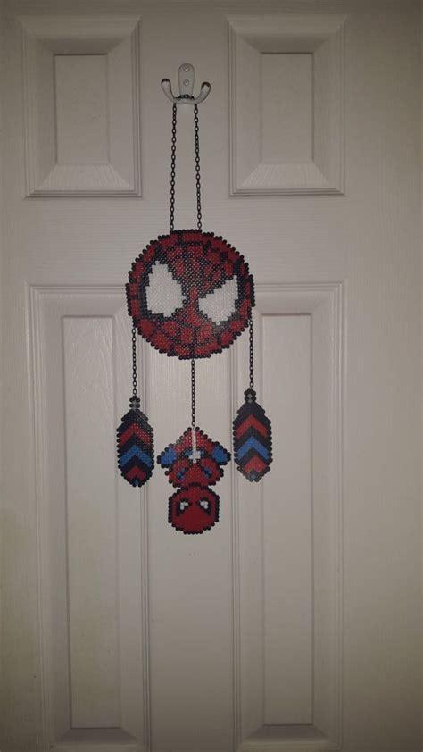 Perler Bead Wandbehang Comic Spiderman Von Weesboutique Auf Etsy