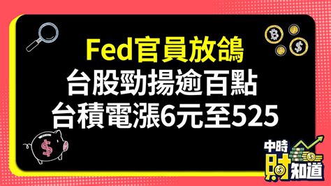 0303fed官員放鴿 台股勁揚逾百點 台積電漲6元至525 Chinatimes Youtube