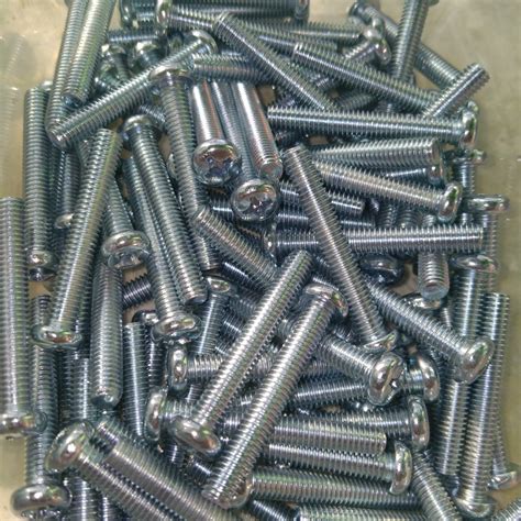 Jual Baut Jp M X Machine Screw M Kepala Obeng Bulat Pcs