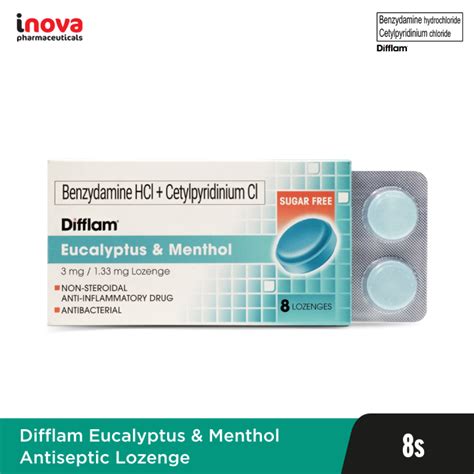 Difflam Eucalyptus Menthol Antiseptic Lozenge S Lazada Ph