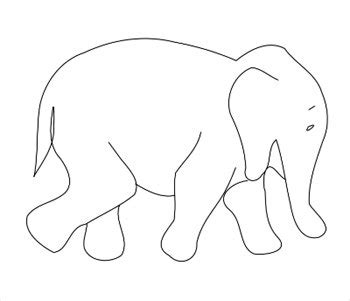 Free Elephant Outline, Download Free Elephant Outline png images, Free ...