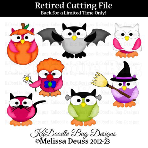 Halloween Owls Set 7 - Clip Art Library