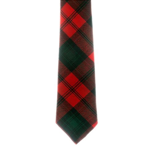 Kerr Tartan Tie 100% Wool Plaid Tie Made in Scotland