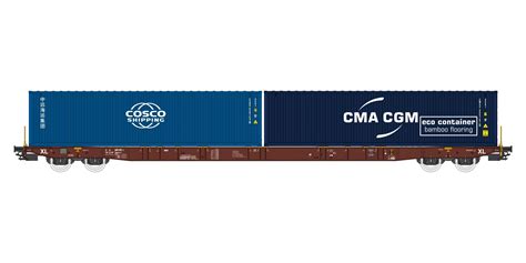 Igra H Containerwagon Sggnss Xl Metrans Cma Cgm Cosco