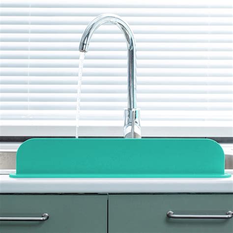 Kitchen Sink Splash Guard | (New Design) Premium Silicone Water Splash
