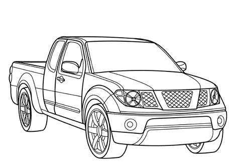 Coloriage Pick Up 144289 Transport Dessin à Colorier Coloriages