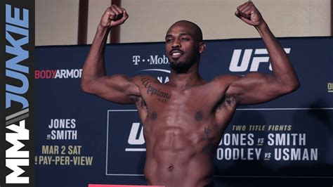 Ufc 235 Jon Jones Vs Anthony Smith Official Weigh In Highlight Youtube