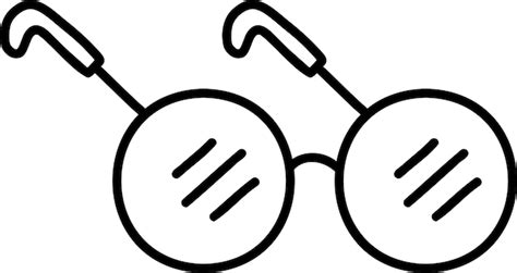 Premium Vector Hand Drawn Round Glasses Illustration