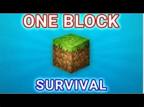 Episode 1 Surviving On One Block In Minecraft YouTube