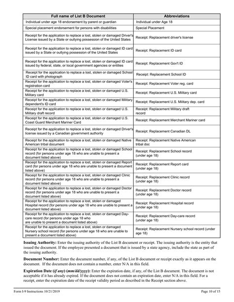 Download Instructions For Uscis Form I 9 Employment Eligibility