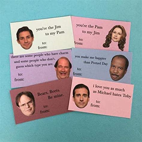 Amazon.com: The Office Mini Valentine's Day Cards : Handmade Products