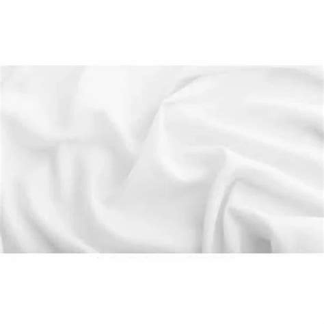 White Plain Polyester Cotton Fabric Gsm Kg At Rs Meter In