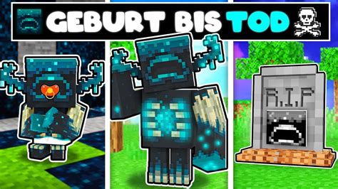 WARDEN GEBURT Bis TOD In Minecraft YouTube