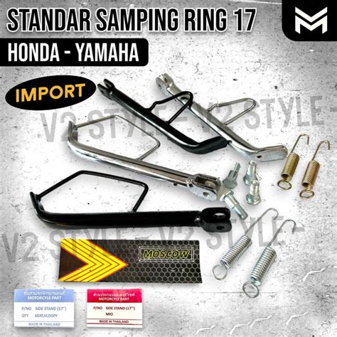 STANDAR SAMPING MOTOR HONDA YAMAHA RING 17 IMPORT TEBAL ORIGINAL MOSCOW