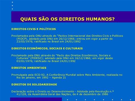 Breve Conceito E Histórico De Direitos Humanos Slides