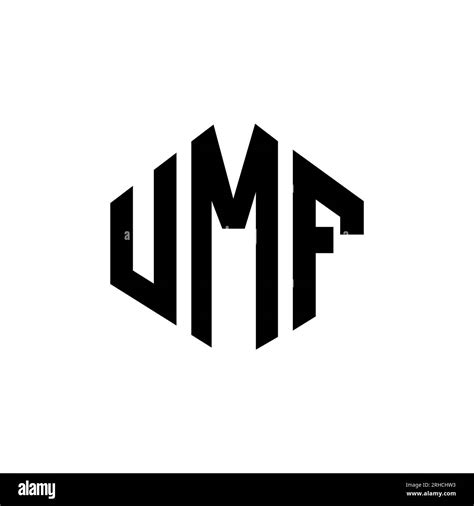 Umf Letter Logo Design With Polygon Shape Umf Polygon And Cube Shape