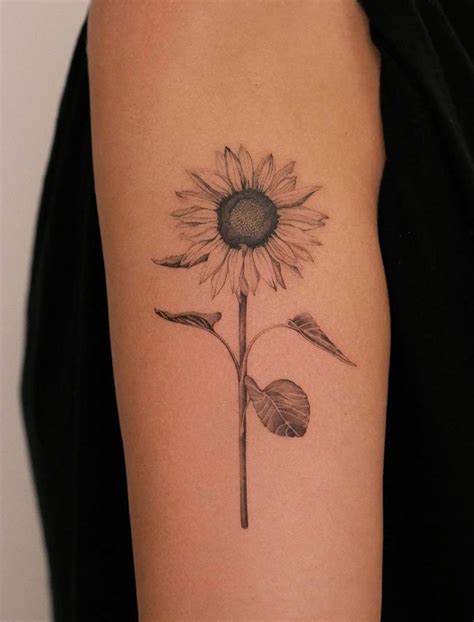 Simple Sunflower Tattoos