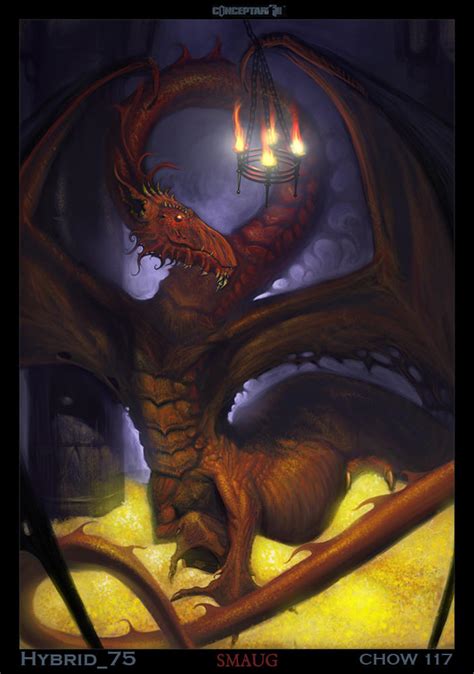 Smaug for conceptart comp by Hybrid-75 on DeviantArt