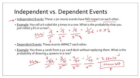 Dependent And Independent Events Year 4 Maths