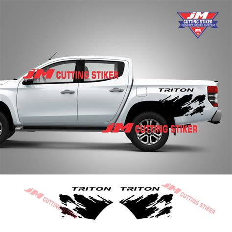 Jual Stiker Sticker Variasi Body Triton Stiker Cutting Mobil Triton