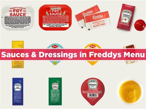 Sauces & Dressings in Freddys Menu With Prices - Freddy's Menu