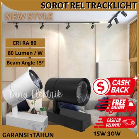 Promo Lampu Rell Track Led Lampu Sorot Rel Tracklight Spotlight W W