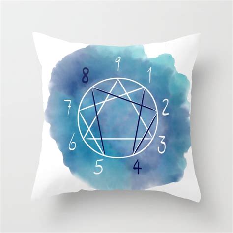 Couple’s Enneagram Chart Types 8&4 Throw Pillow by Kindred Lines | Society6