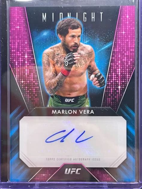 Topps Midnight Ufc Marlon Vera Grafica Glimmer Auto Eur