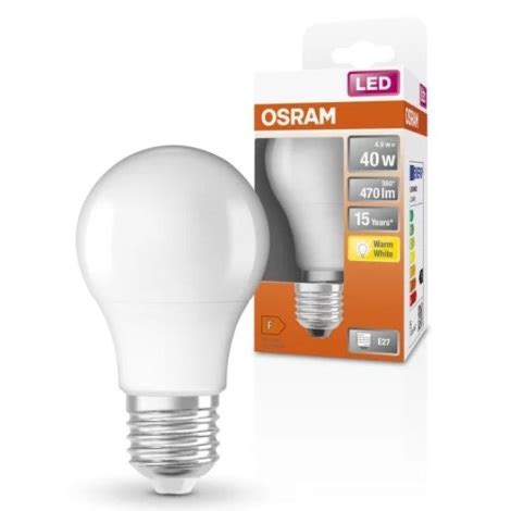 LED Glühbirne E27 4 9W 230V 2700K Osram Beleuchtung