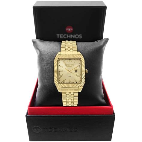 Relógio Technos Masculino Dourado Riviera 2015CEE 1D Dourado