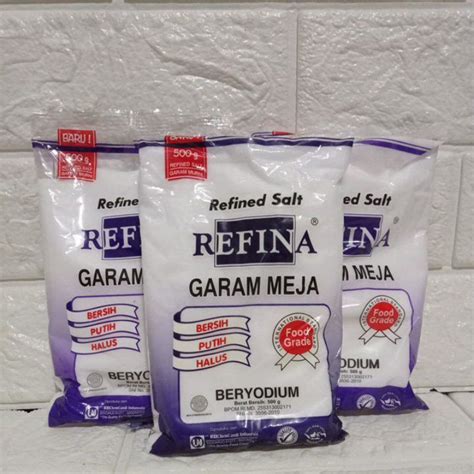 Jual Garam Refina Garam Meja Gram Shopee Indonesia